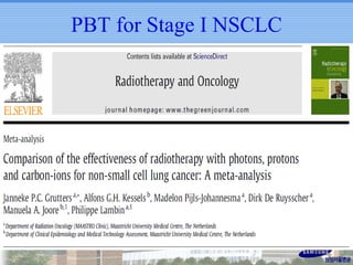 PBT for Stage I NSCLC

 