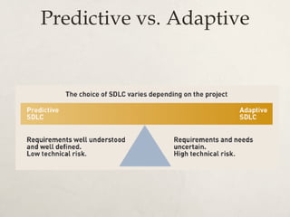 Predictive vs. Adaptive
 