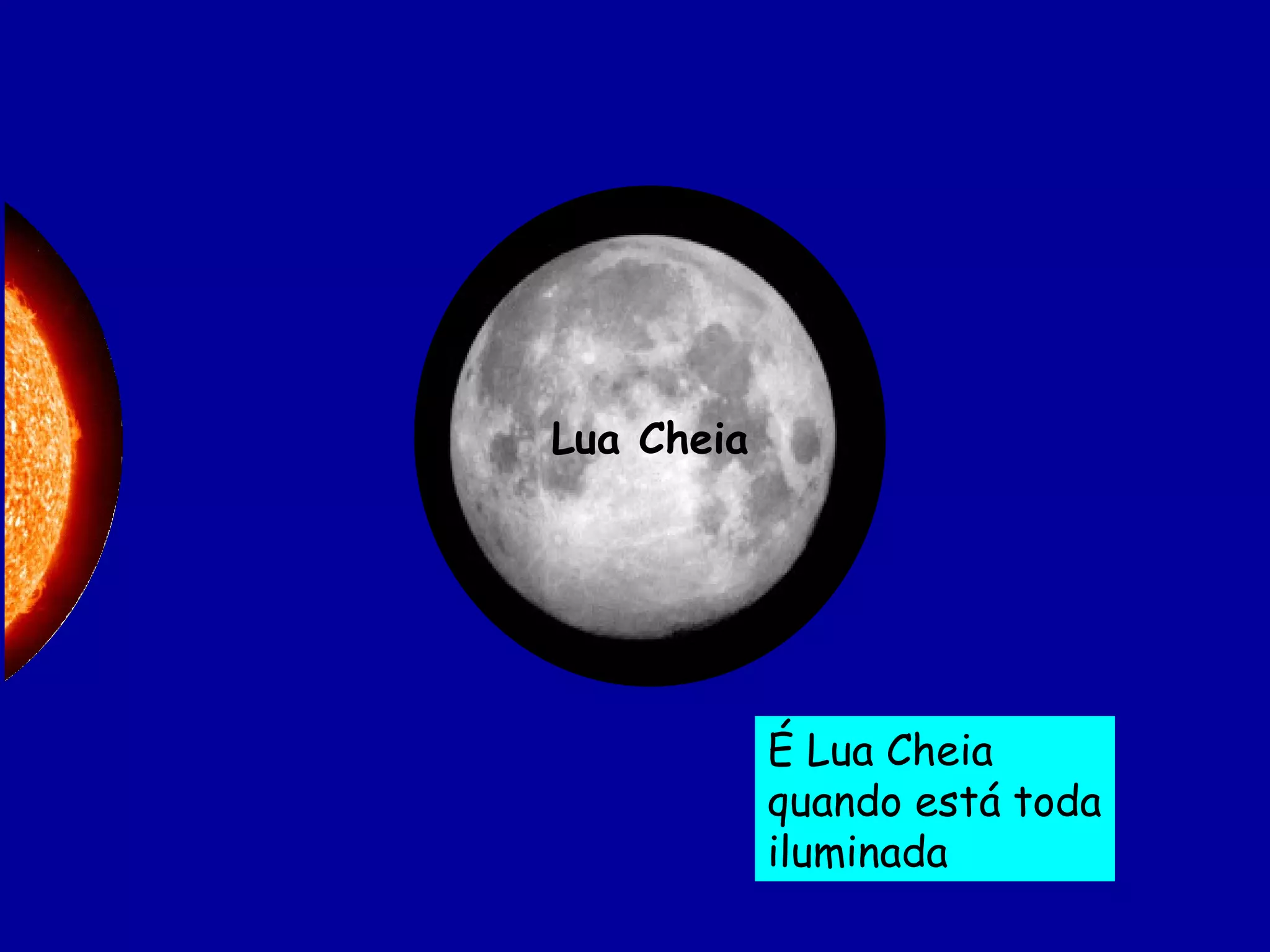 Lua Cheia É Lua Cheia  quando está toda iluminada 
