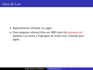 Lua para Jogos