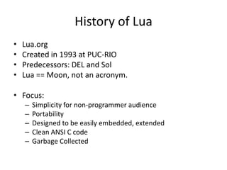 Script up your application with Lua! -- RyanE -- OpenWest 2014