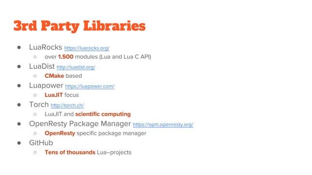 Lua — Introduction | PPT