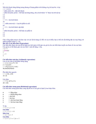 Lua introduction Gioi thieu ve Lua | PDF