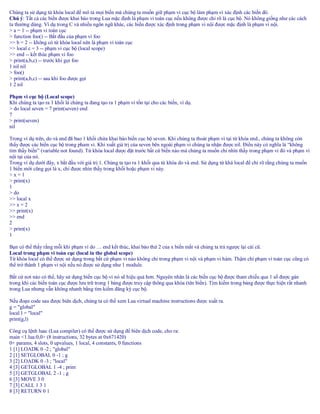 Lua introduction Gioi thieu ve Lua | PDF