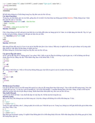 Lua introduction Gioi thieu ve Lua | PDF
