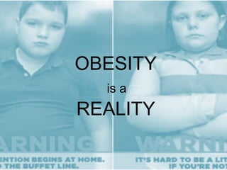 OBESITY
is a
REALITY
 