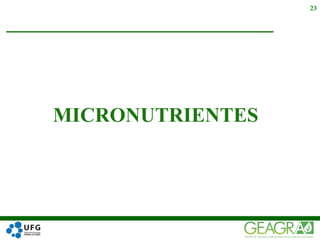 MICRONUTRIENTES
23
 
