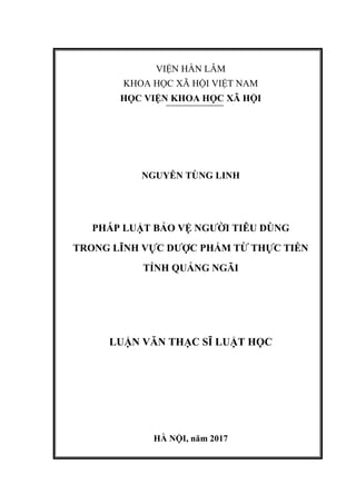 VIỆN HÀN LÂM
KHOA HỌC XÃ HỘI VIỆT NAM
HỌC VIỆN KHOA HỌC XÃ HỘI
Ệ Ờ
Ẩ
LU Ă Ạ S T HỌC
HÀ NỘ , năm 2017
 