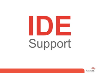 IDE
Support
 