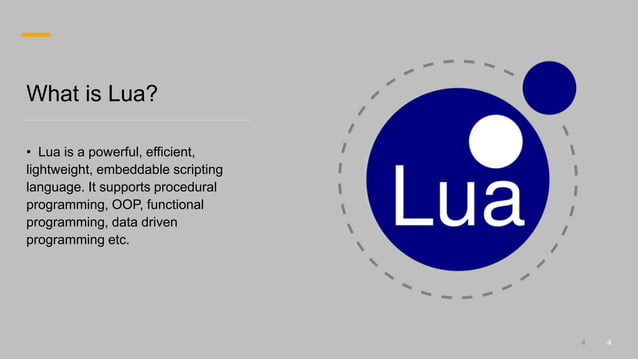 Lua Programming Language.pptx | Programming Languages | Computing