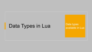 Lua Programming Language.pptx