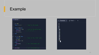 Lua Programming Language Pptx Lua Programming Language Pptx