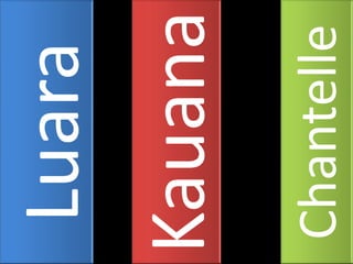 Luara
Kauana
Chantelle
 