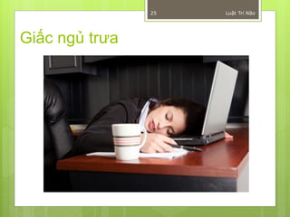 25   Luật Trí Não




Giấc ngủ trưa
 