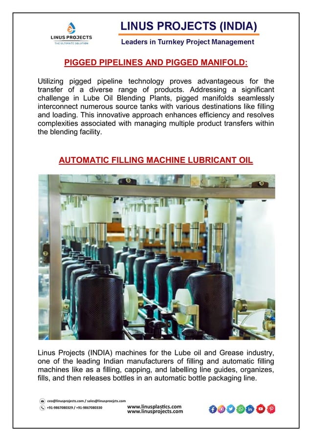 LUBRICANT OIL BLENDING PLANT & MACHINERY PDF PDF