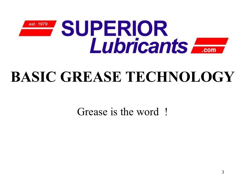 Lubricants 101