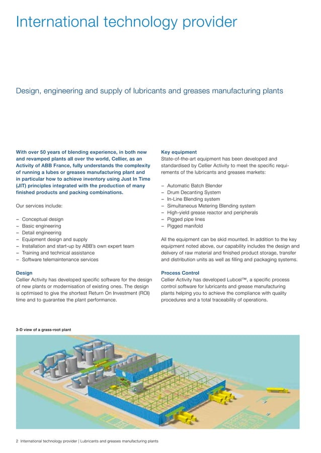 Lubricants and Greases Manufacturing Plants