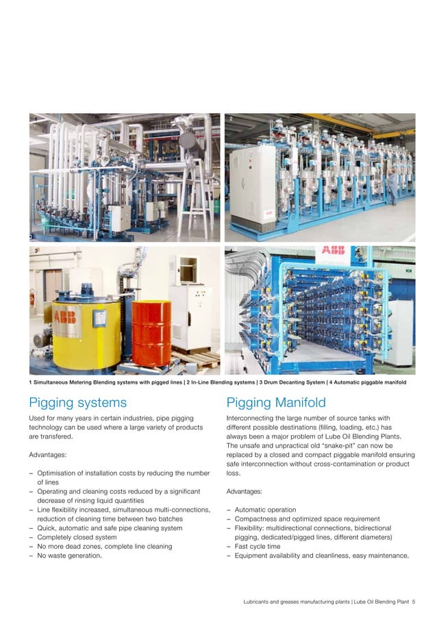 Lubricants and Greases Manufacturing Plants