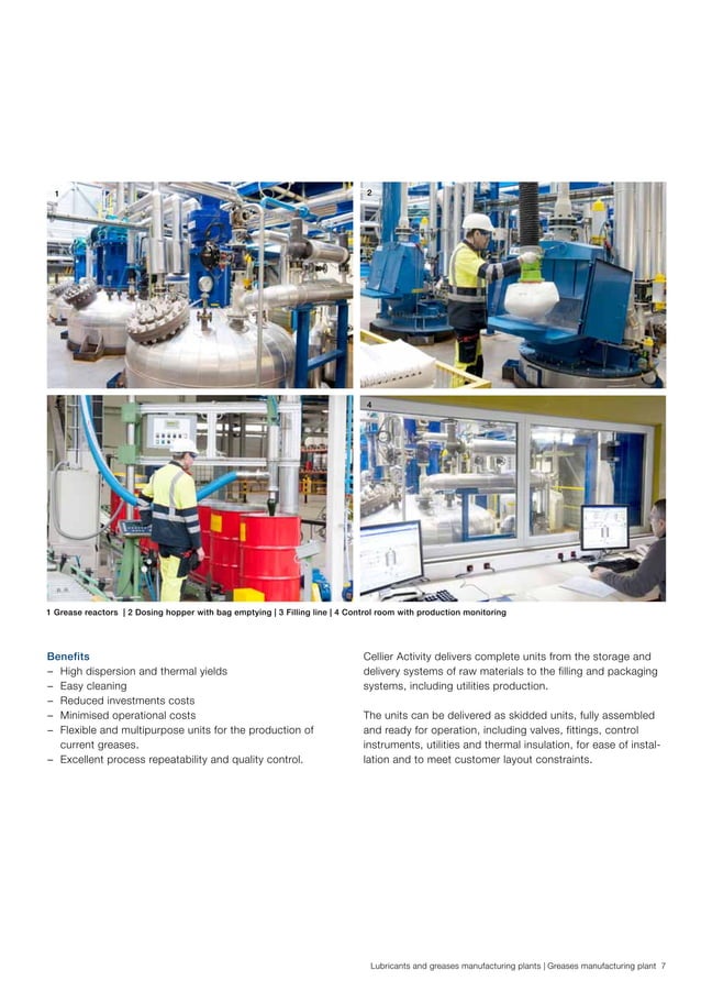 Lubricants and Greases Manufacturing Plants