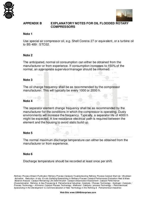 Lubricated Air Compressors Operating and Maintenance Procedures Req…