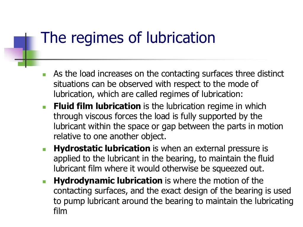Lubrication