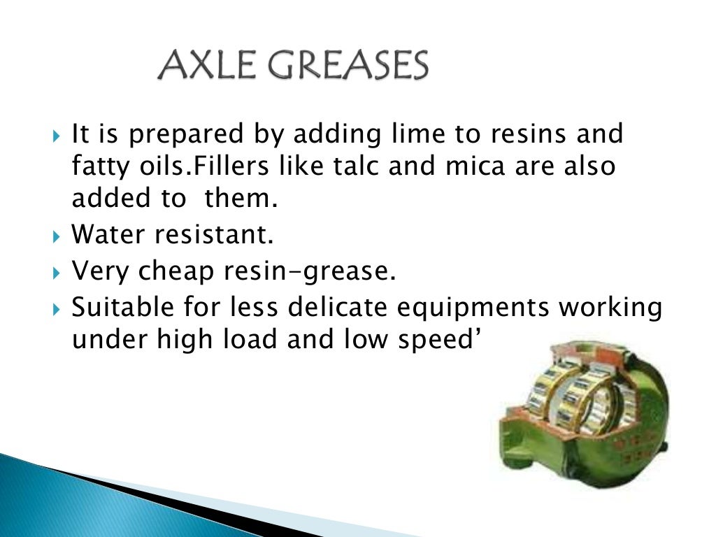 LUBRICATION + SEMISOLID&SOLID LUBRICANTS +ONE TYPE OF LUBRICATION