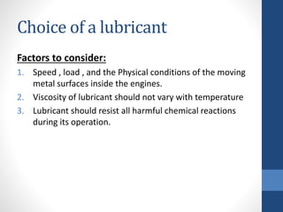 Lubrication and lubricants (1)