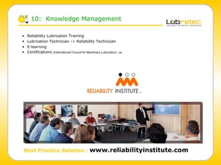 Lubrication Reliability by Lubretec : a 10 step approach to World Class ...