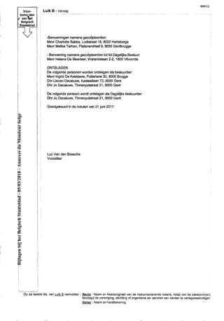 BijlagenbijhetBelgischStaatsblad-05/03/2018-AnnexesduMoniteurbelge