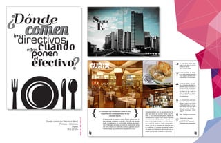 Donde comen los Directivos (libro).
Portada e Interiores.
Digital.
16 x 20 cm.
 