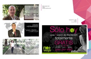 Baner pagina web.
Digital.
Multiples aplicaciones.
Volantes No + Vello.
Digital.
14 x 21.5 cm.
 