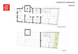 SALA DE TANQUES
8.0010.26
20.04
4.005.10
ESPACIO COMUN
+13.00
VACIO SOBRE HALL
ASCENSORES
+13.00
ESPACIO COMUN
ESPACIO COMUN
5.DISEÑODEMATERIALIDAD
HIDRANTES
AZOTEA
+9.00
AULA TALLER
ZONADEGUARDADO
AULA TALLER
ESPACIO COMUN
DEPOSITO
PINTURA/GRABADO
TALLER ESPECIALTALLER ESPECIAL
AULA PINTURA DIGITAL
AULA GRABADO
PROGRAMACION
PANTALLA
PRENSA
ASCENSOR
EXISTENTE
+9.00
+9.00
7.66
8.12
8.08
8.07 8.0010.26
VACIO SOBRE HALL
ESPACIO COMUN
8.544.61
14.00
8.00
9.19
41.94
27.76
16.26
5.956.55
6.88
3.72
3.72
7.44
1.90 2.04
2.101.002.09
SALA
TECNICA 8.00
3.09
SEGUNDO NIVEL
 