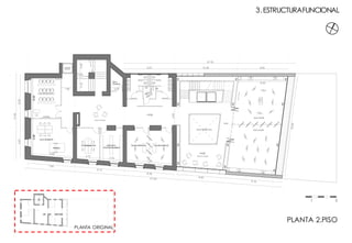 +9.00
AULA TALLER
ZONADEGUARDADO
AULA TALLER
ESPACIO COMUN
DEPOSITO
PINTURA/GRABADO
TALLER ESPECIALTALLER ESPECIAL
AULA PINTURA DIGITAL
AULA GRABADO
PROGRAMACION
PANTALLA
PRENSA
ASCENSOR
EXISTENTE
+9.00
+9.00
7.66
8.12
8.08
8.07 8.0010.26
VACIO SOBRE HALL
ESPACIO COMUN
8.544.61
14.00
8.00
9.19
41.94
27.76
16.26
5.956.55
6.88
3.72
3.72
7.44
1.90 2.04
2.101.002.09 SALA
TECNICA 8.00
3.09
3.ESTRUCTURAFUNCIONAL
PLANTA 2.PISO
HOGARALEÑA
ESPACIO COMUN
AREA DE PREPARADO Y LAVADO
+5.00
DIRECTOR
SECRETARIA
AULA TALLER
ZONADEGUARDADO
AULA TALLER
SALA DE
PROFESORES
DEPOSITO
DIBUJO
AULA DE
PROGRAMACION
PROFESORES
COCINA
ARCO
1° PISO
2° PISO
ASCENSOR
EXISTENTE
AREA DE PREPARADO Y LAVADO
AULA TEORICA
ESPACIO COMUN
SALA
TECNICA
SANITARIOS
VACIO SOBRE HALL VACIO
3.873.435.24
4.86
3.13
4.31
7.44 7.91
8.26
7.87
6.15
5.20
7.66
8.12
8.08
1.60
3.09
7.09
8.07 8.0010.25
8.544.61
1.90 2.04
2.101.002.09 6.23
16.76
8.30
16.26
8.00
ASCENSORES
+5.00
+5.00
1 5
PLANTA ORIGINAL
 