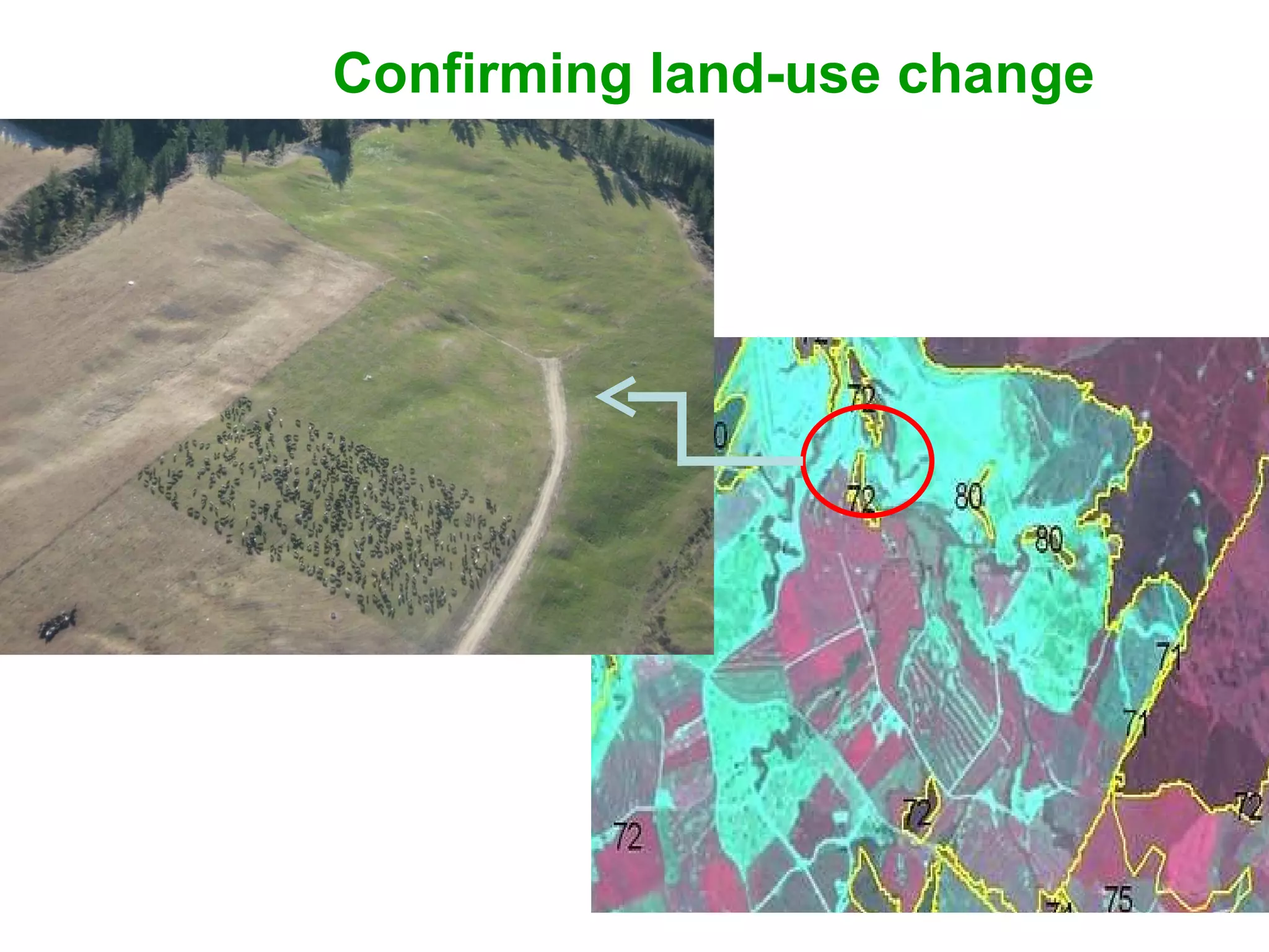Confirming land-use change 