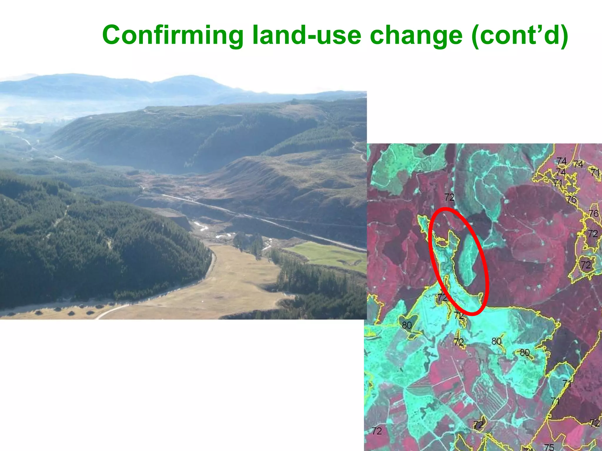 Confirming land-use change (cont’d) 
