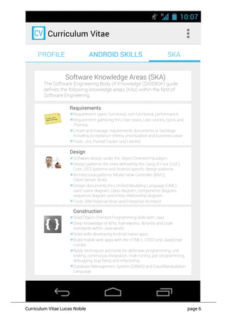 Curriculum Vitae Lucas Nobile page 6
 