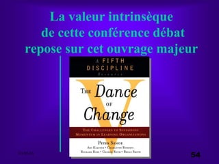 03.05.03 e.s.a. 54
La valeur intrinsèque
de cette conférence débat
repose sur cet ouvrage majeur
 