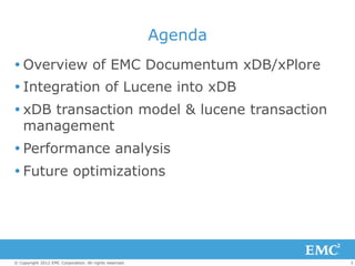 Integrating Lucene into a Transactional XML Database | PPT