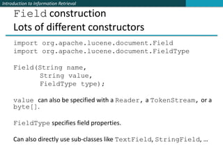 Introduction to Information Retrieval using Lucene | PPTX