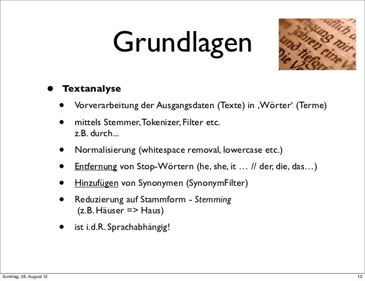 Volltextsuche mit Lucene und Solr