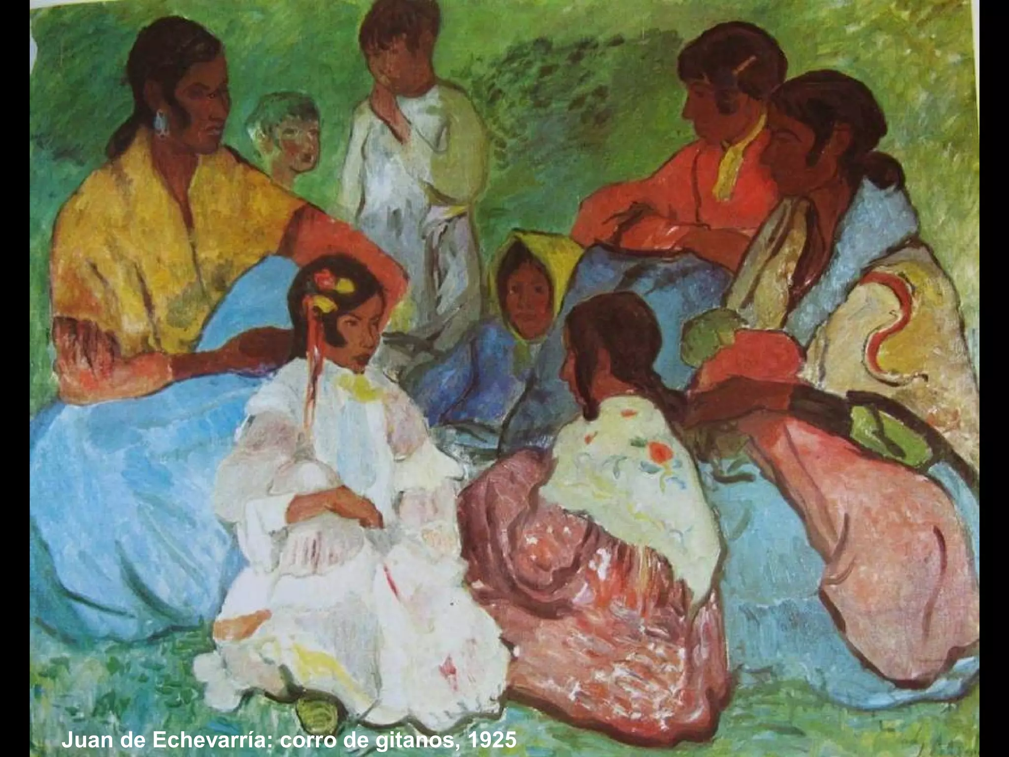 Juan de Echevarría: corro de gitanos, 1925
 