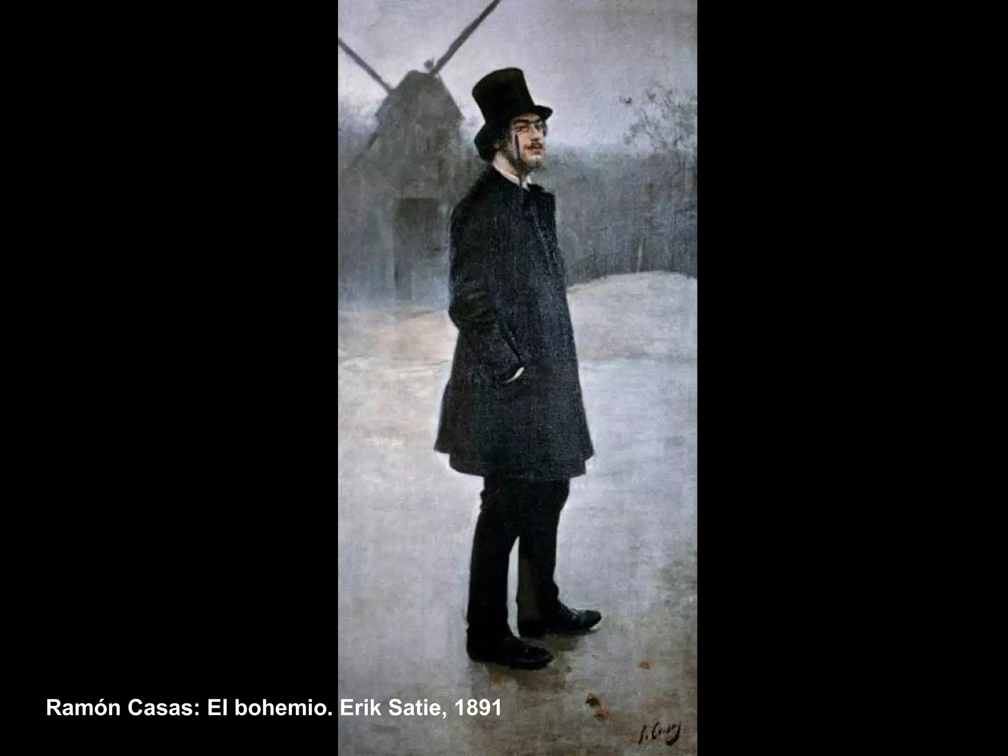 Ramón Casas: El bohemio. Erik Satie, 1891
 