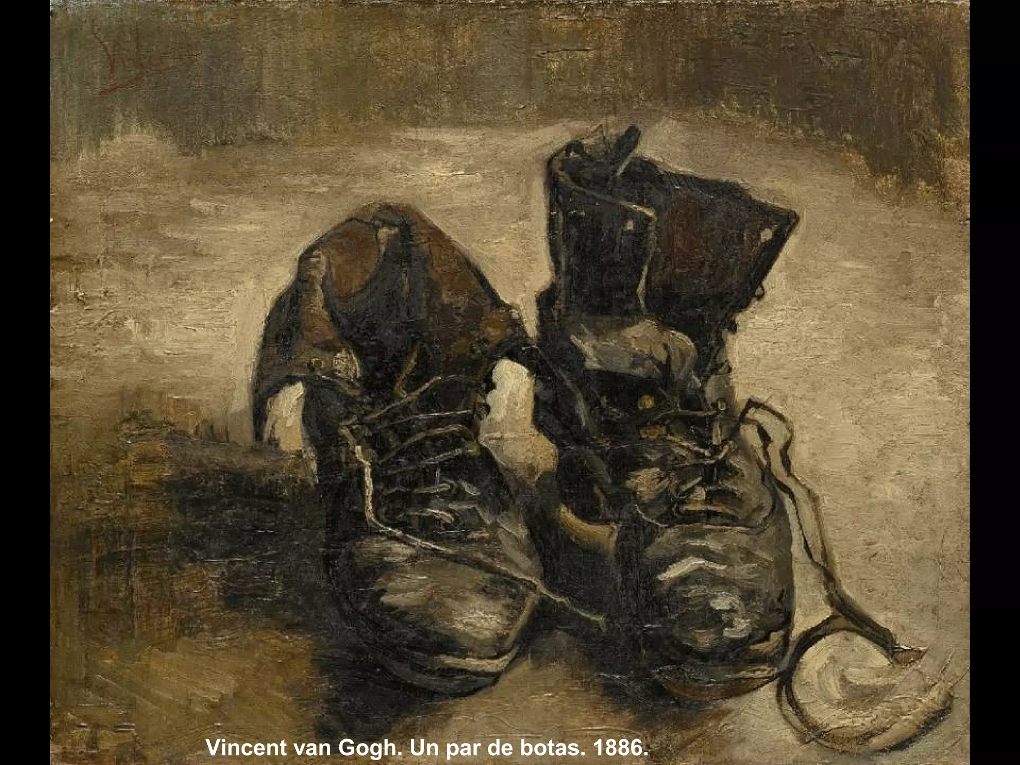Vincent van Gogh. Un par de botas. 1886.
 
