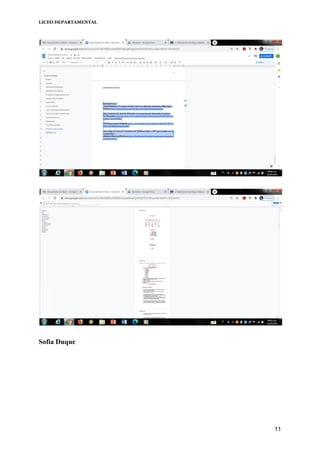 LICEO DEPARTAMENTAL
Sofia Duque
11
 
