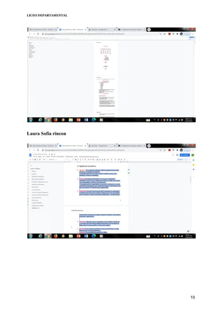 LICEO DEPARTAMENTAL
Laura Sofia rincon
10
 