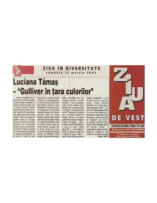 LUCIANA TAMAS - "GULLIVER IN TARA CULORILOR" - DANIELA RATIU