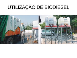 UTILIZAÇÃO DE BIODIESEL
 