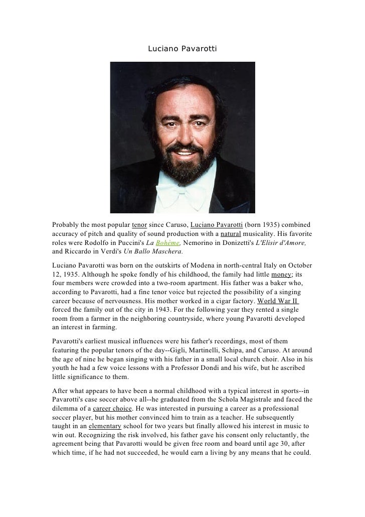 Luciano Pavarotti