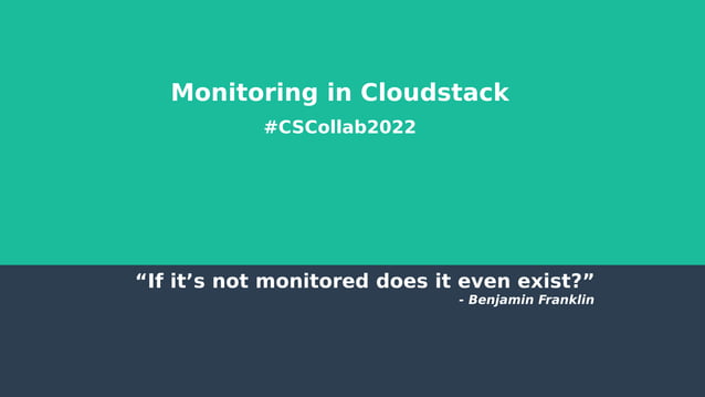 Monitoring in CloudStack | PPT