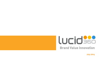 Brand Value Innovation
2014
 